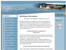 Tablet Screenshot of eigenbetrieb-wabau.de